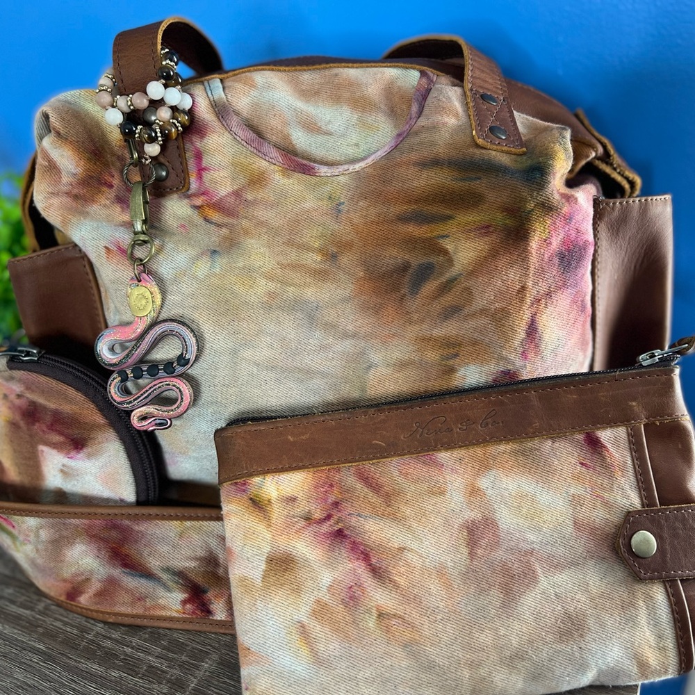 Nena x Ooakshell cafe leather tie dye MCDB